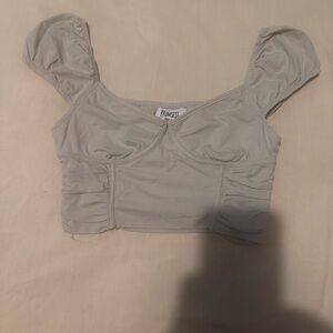 Prince Women's Gray Crop Top